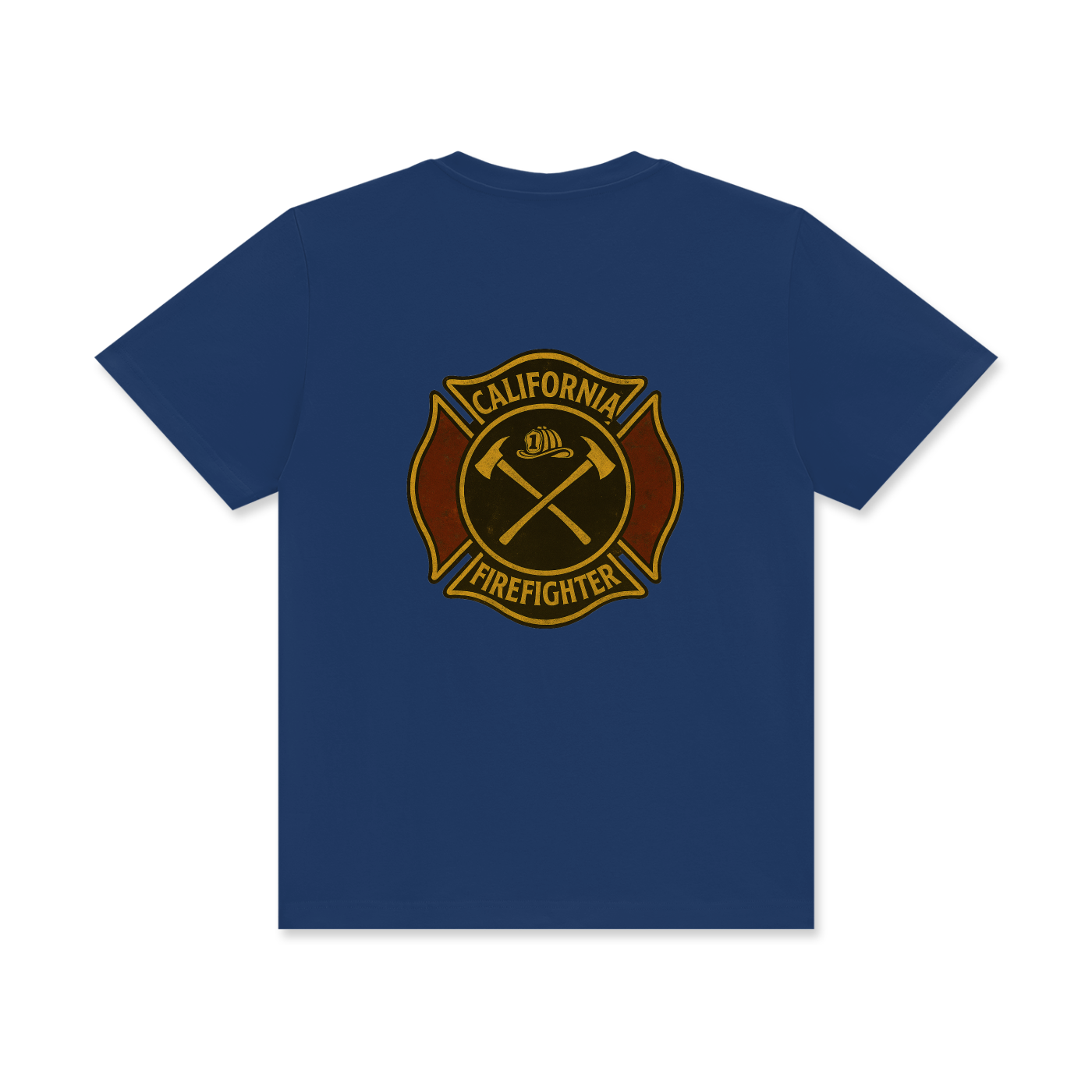'California Firefighter' Unisex Classic Crew Neck Cotton T-Shirt