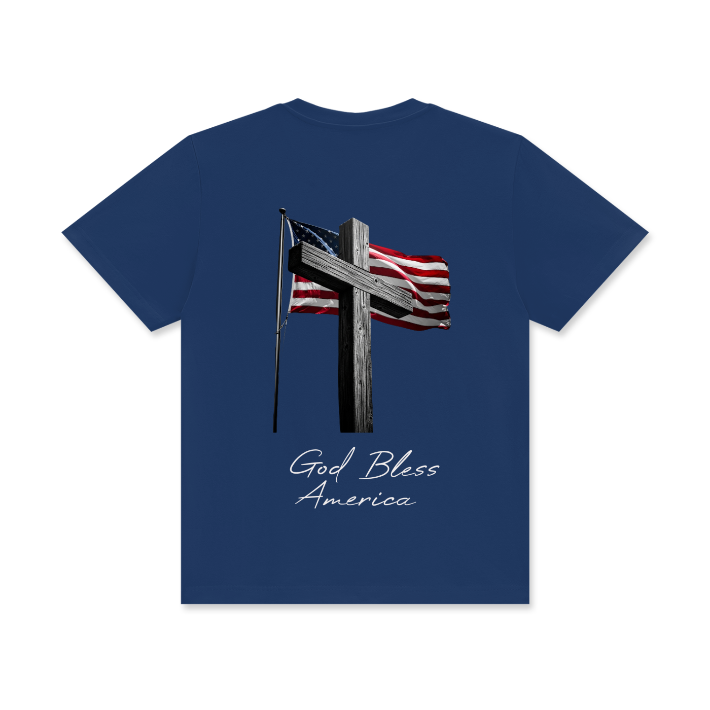'God Bless America' Unisex Classic Crew Neck Cotton T-Shirt
