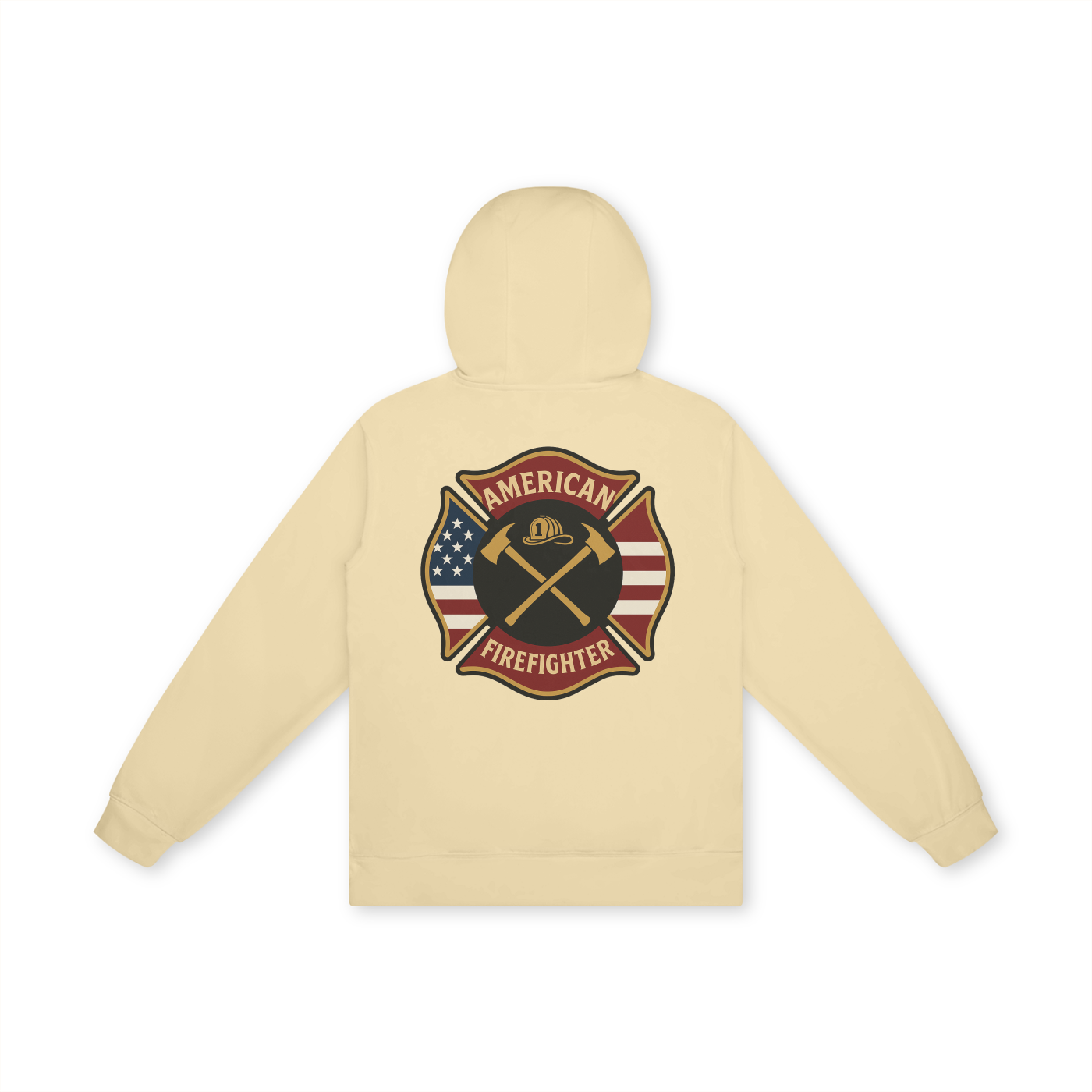 'American Firefighter' Unisex Basic 100% Cotton Hoodie
