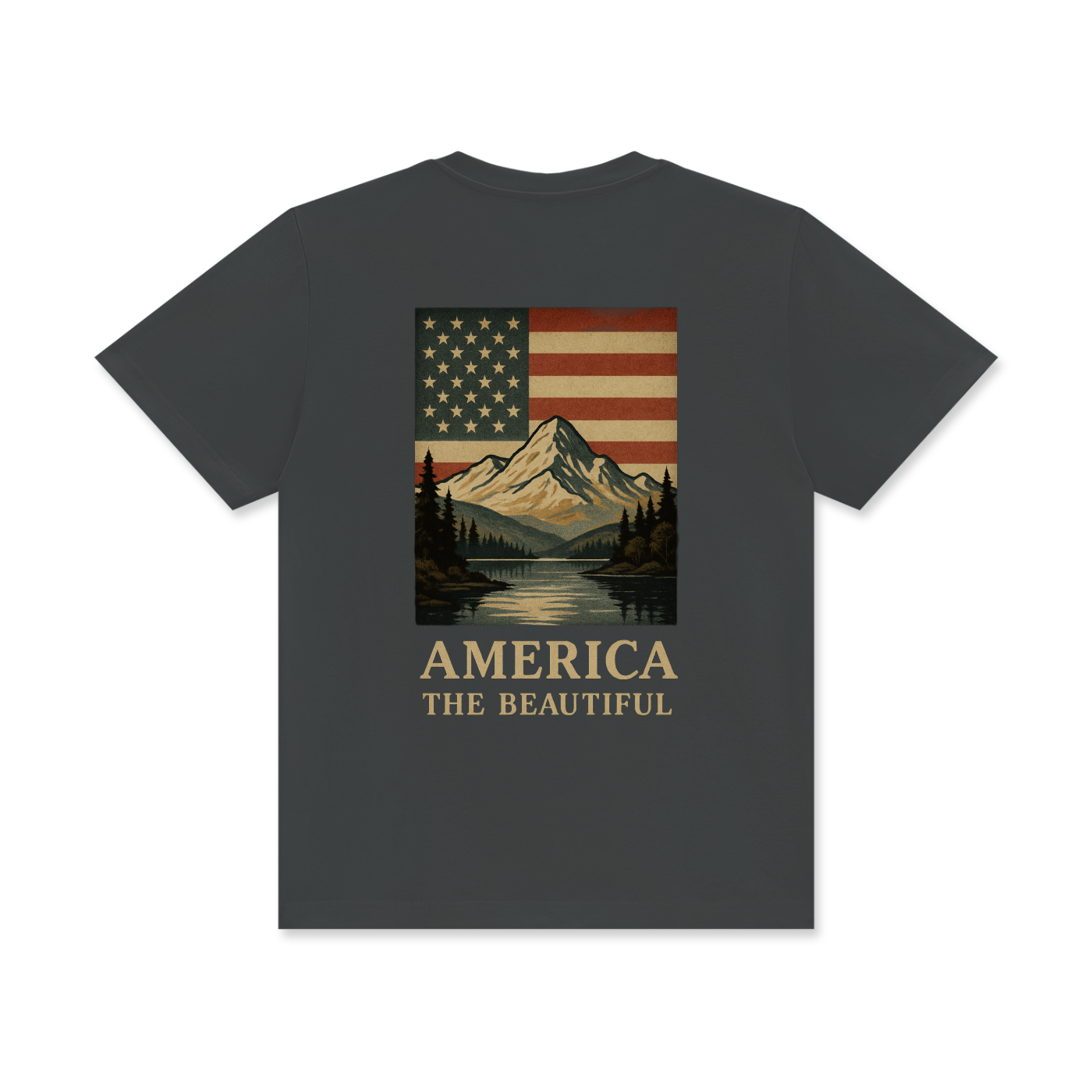 'America the Beautiful' Unisex Classic Crew Neck Cotton T-Shirt
