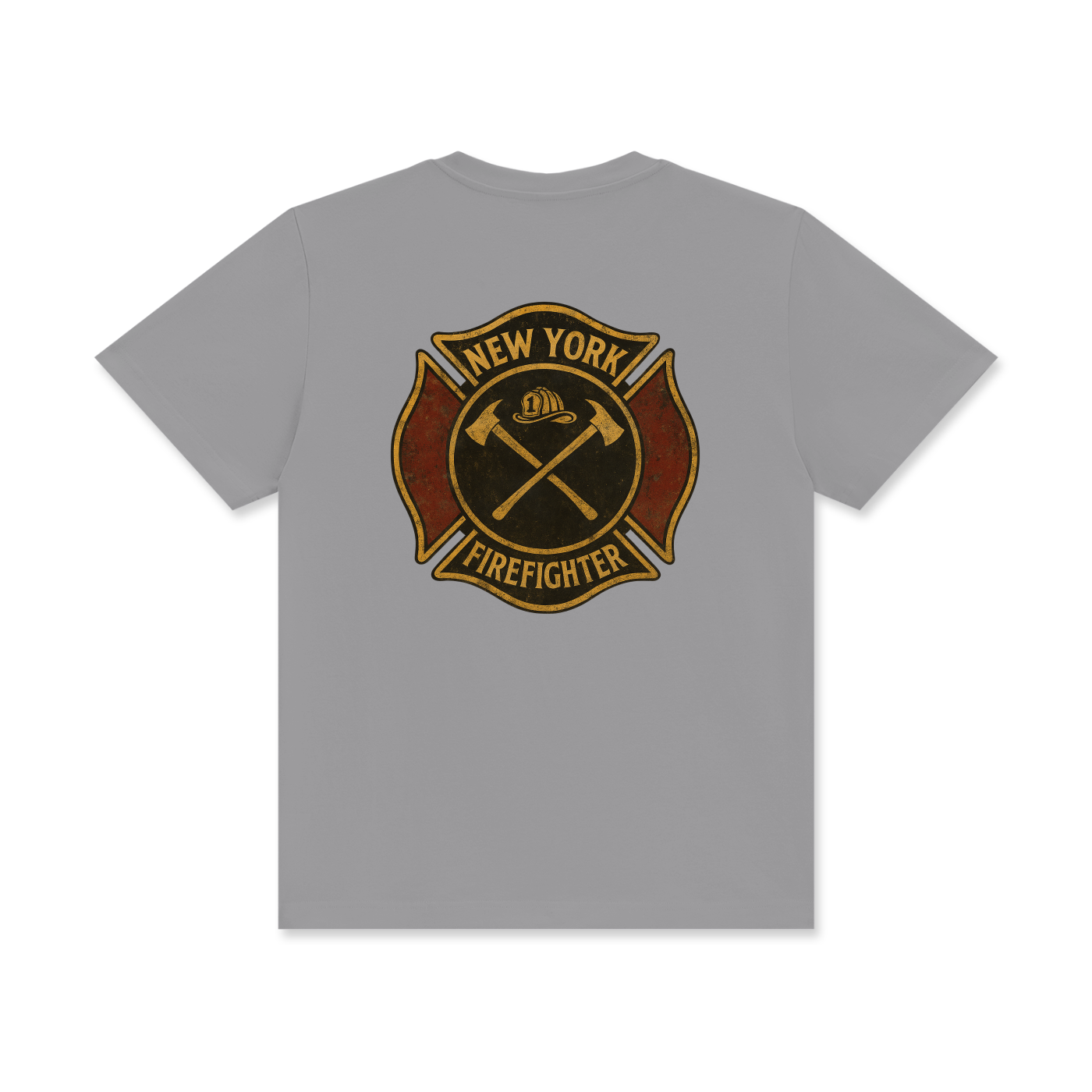 'New York Firefighter' Unisex Classic Crew Neck Cotton T-Shirt