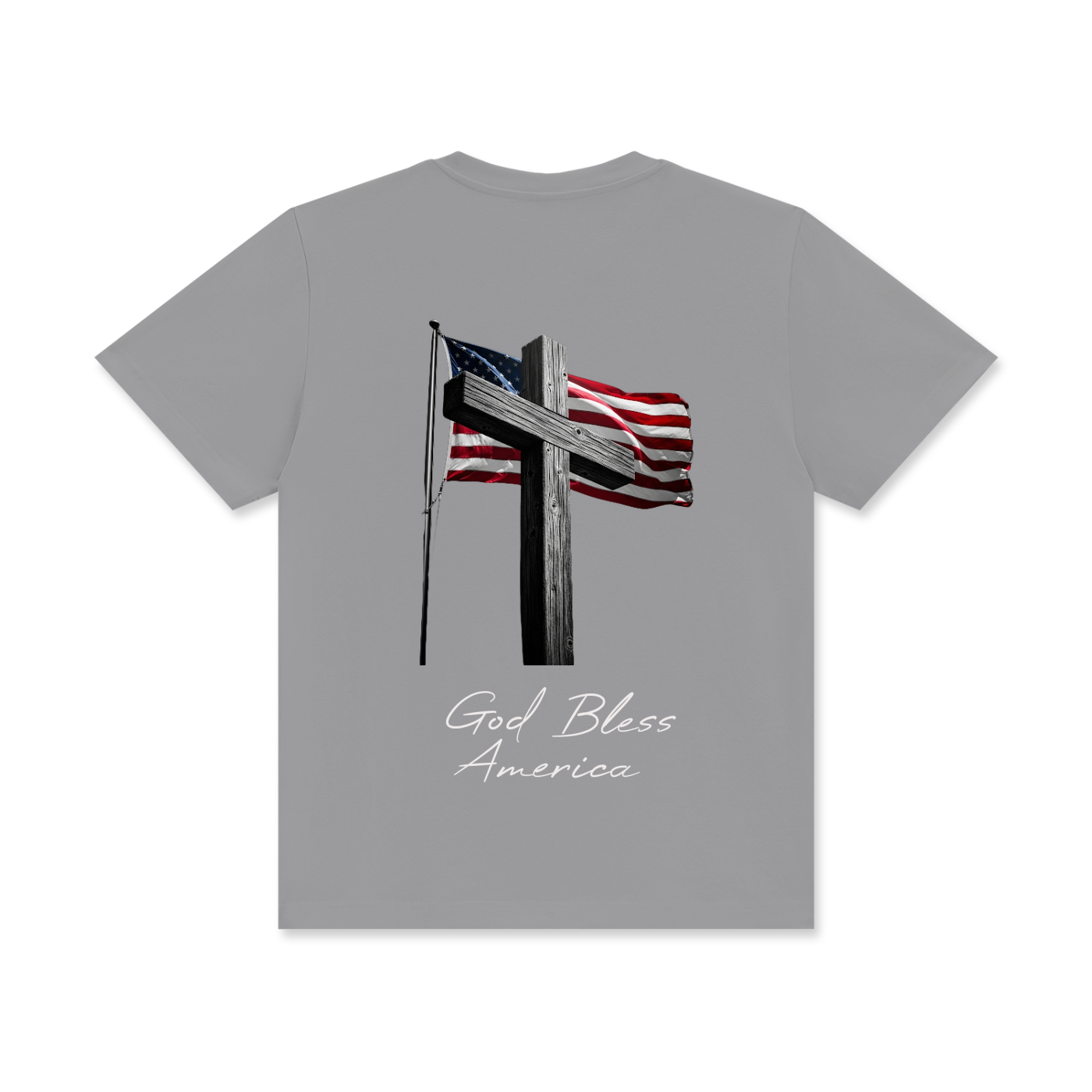 'God Bless America' Unisex Classic Crew Neck Cotton T-Shirt