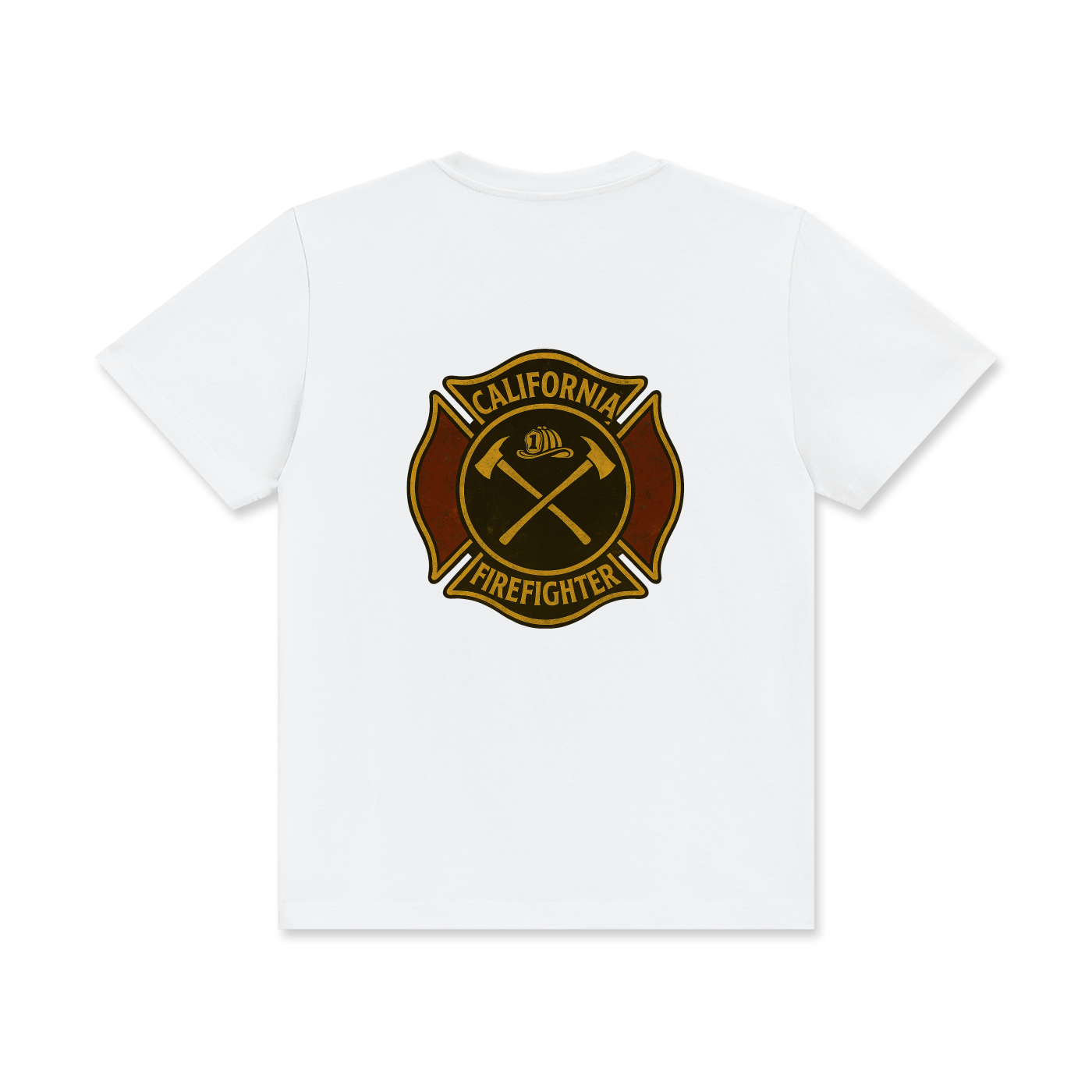 'California Firefighter' Unisex Classic Crew Neck Cotton T-Shirt