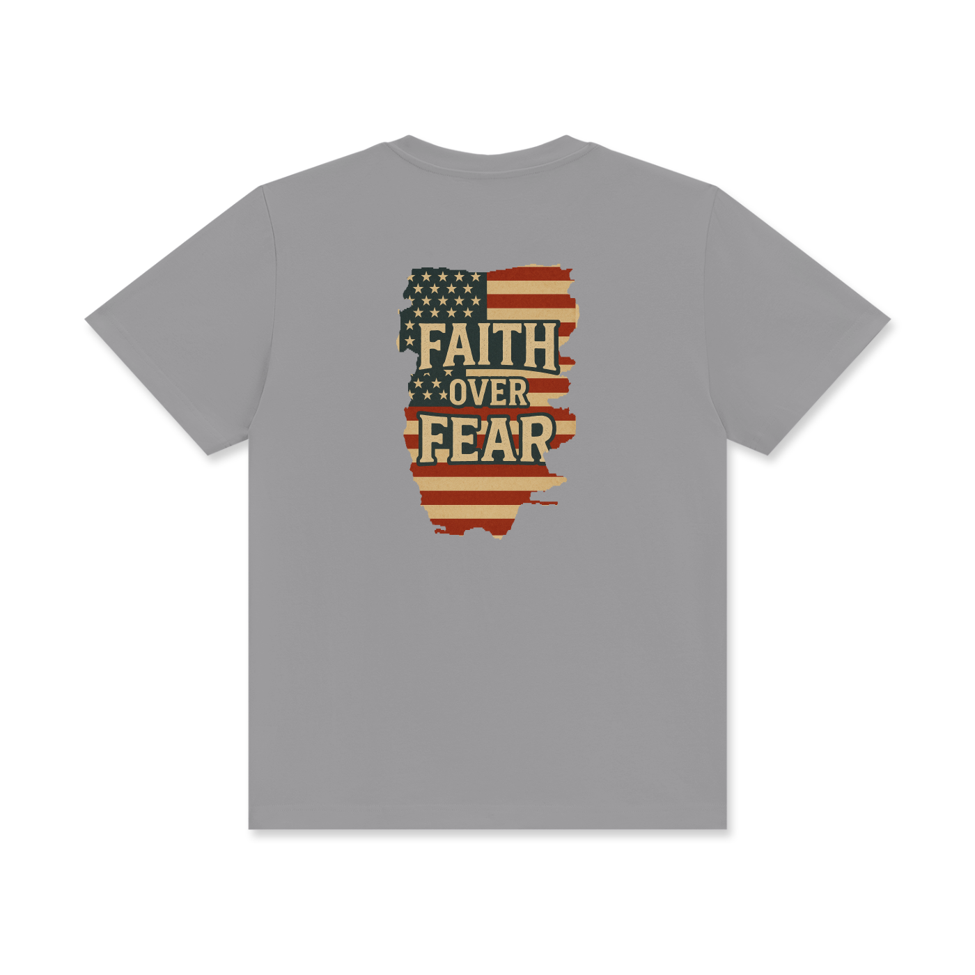 'Faith over fear' Unisex Classic Crew Neck Cotton T-Shirt