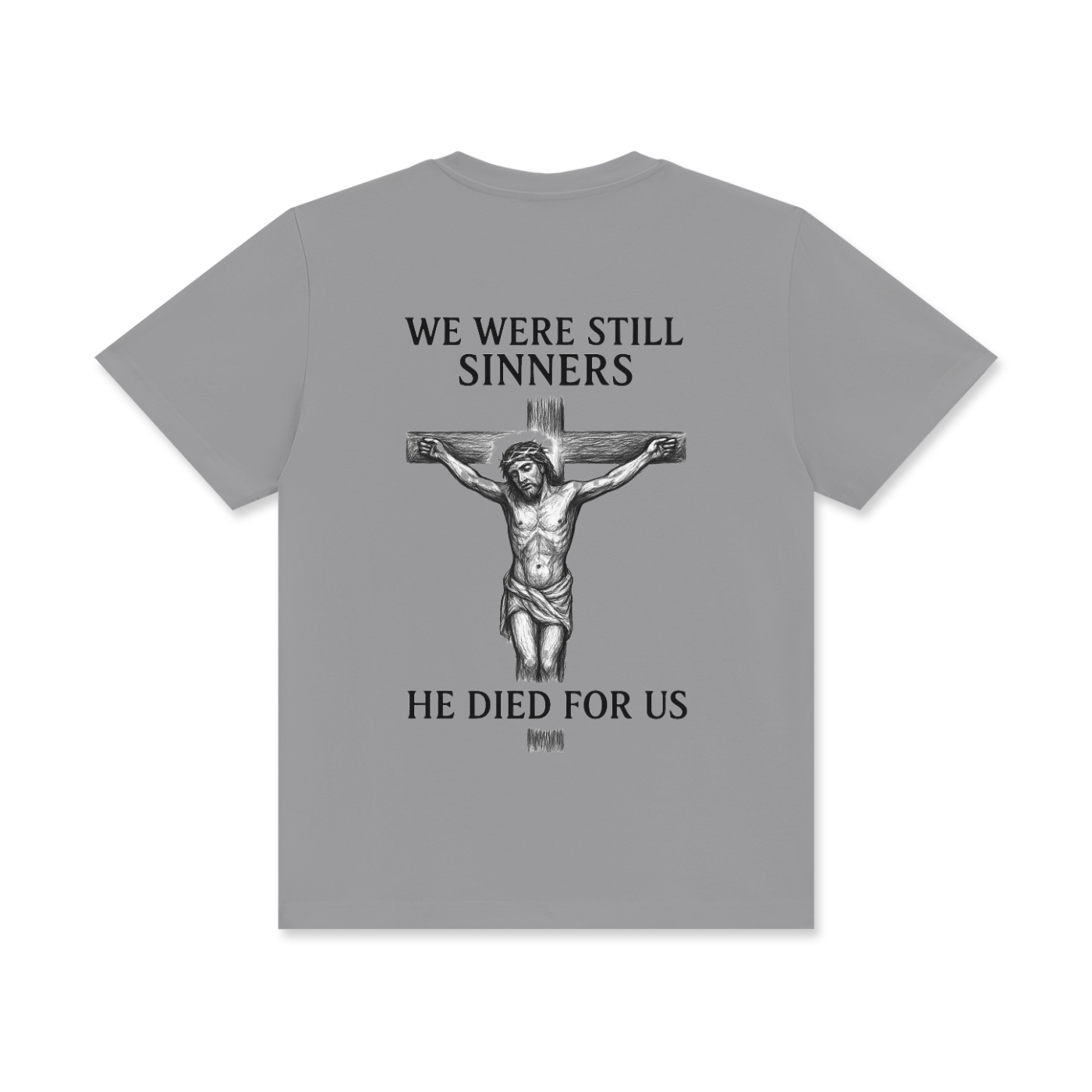 'We were still sinners' Unisex Classic Crew Neck Cotton T-Shirt