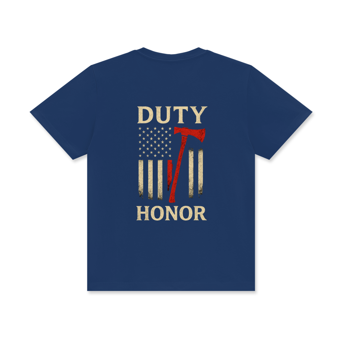 'Thin red line' Unisex Classic Crew Neck Cotton T-Shirt